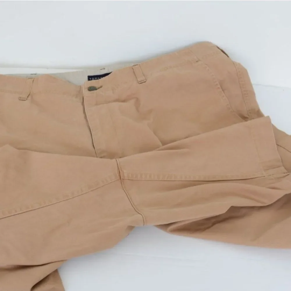 Tommy Hilfiger Men's 40 Khaki Cargo Short Adjustable Belt Straps Cotton Vacation - Picture 7 of 7